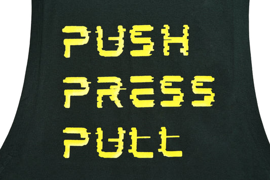 Push Press Pull Forest Green Tank