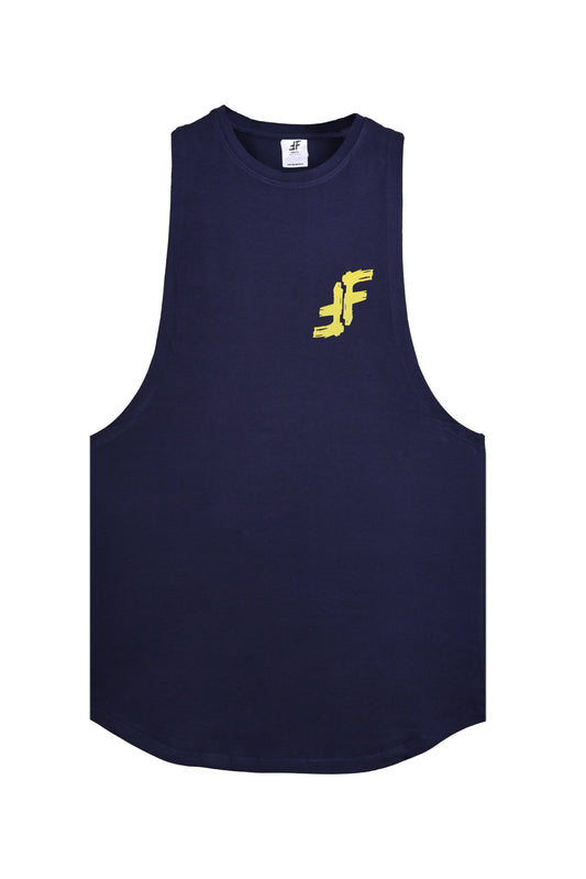 Navy Blue Drop Cut Tank