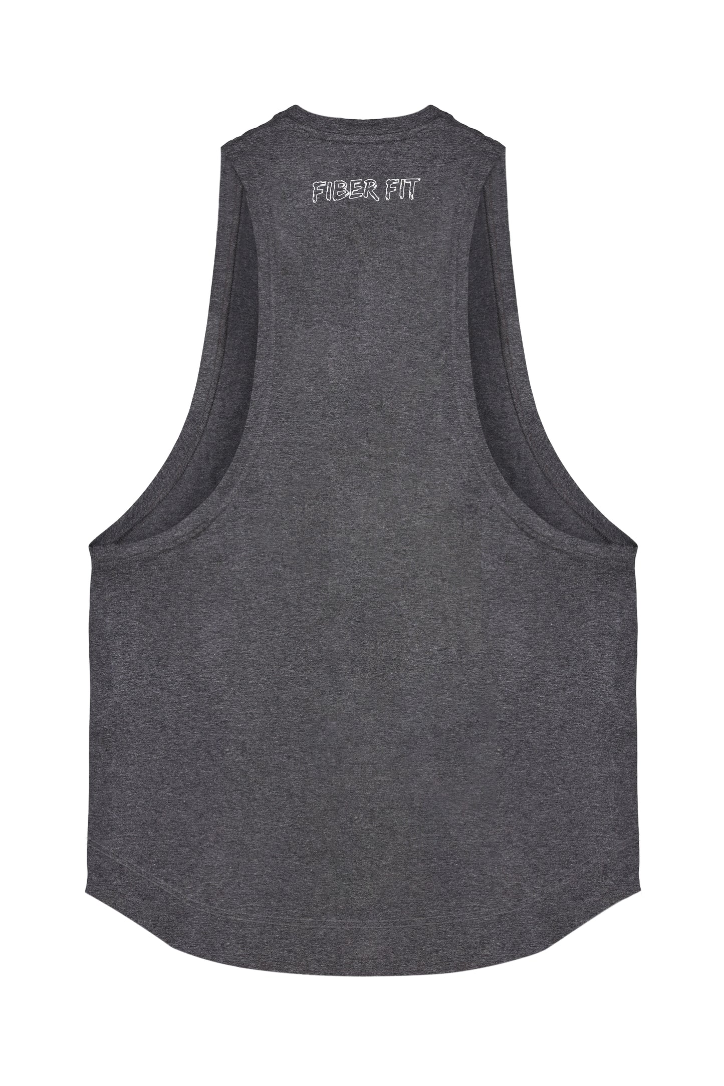 Grey Melange Drop Cut Tank