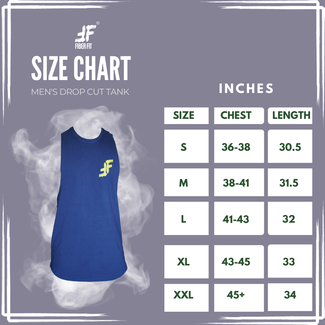 Navy Blue Drop Cut Tank