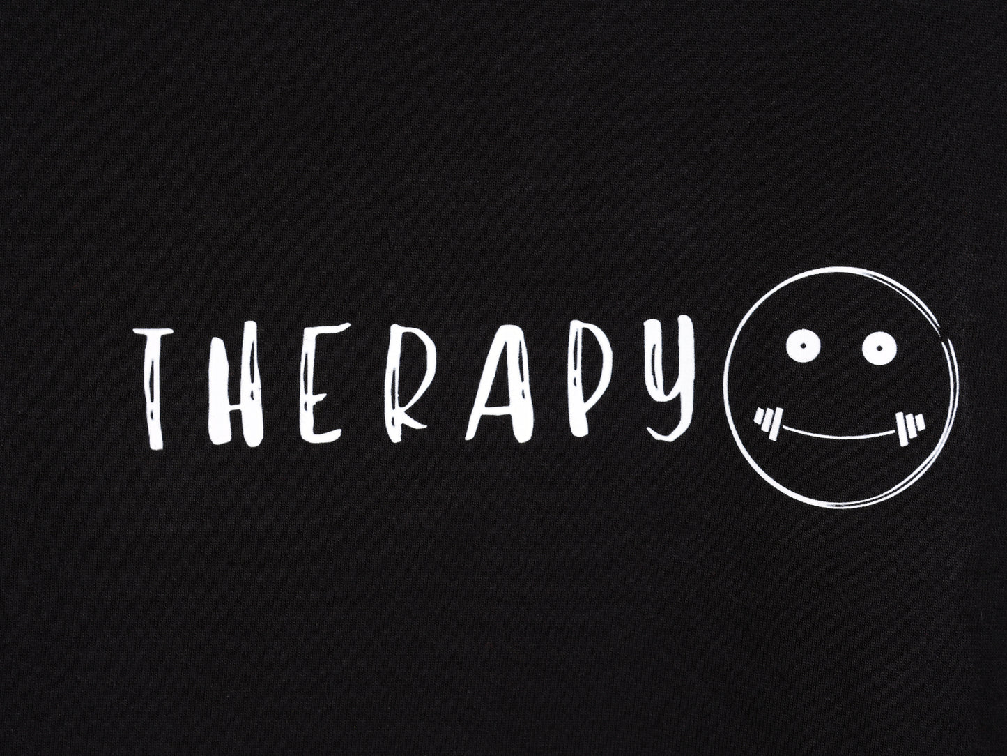 'Therapy' Oversized Black T-shirt