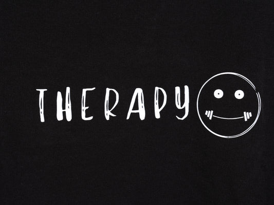 'Therapy' Oversized Black T-shirt