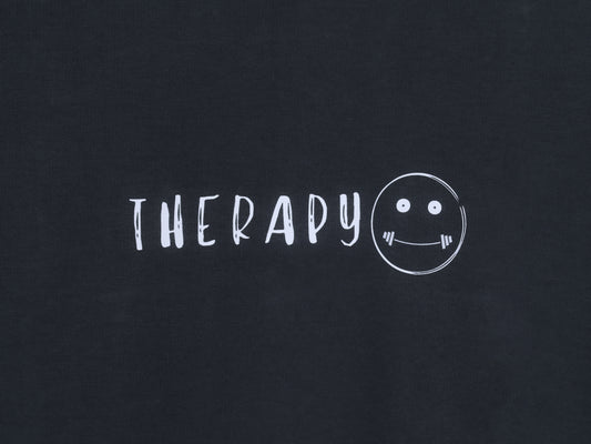'Therapy' Oversized Slate Grey T-shirt