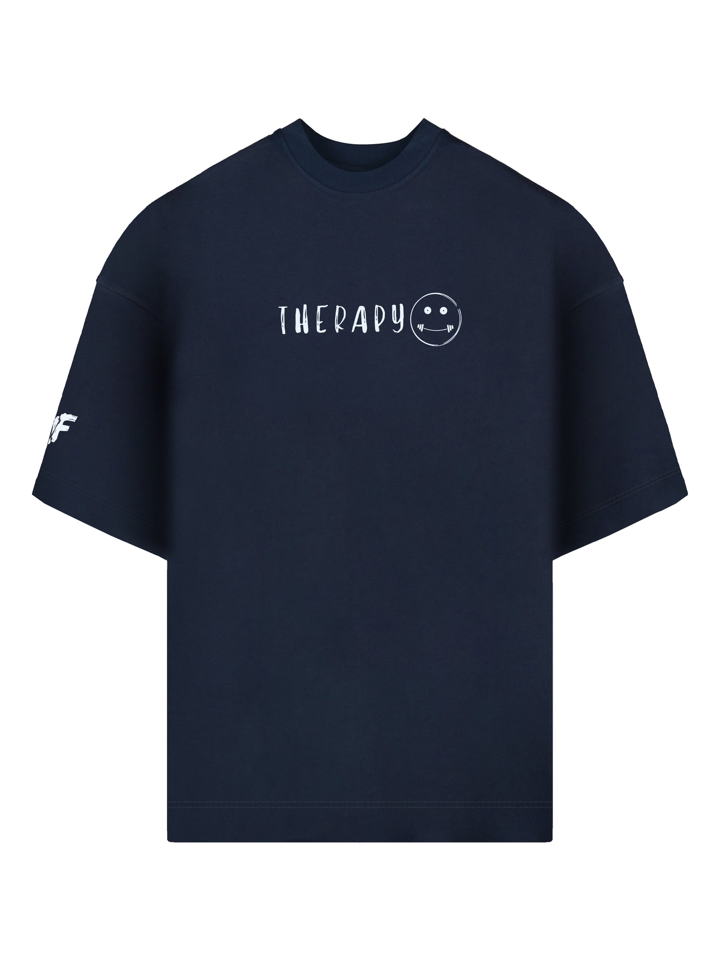 'Therapy' Oversized Dark Navy T-shirt