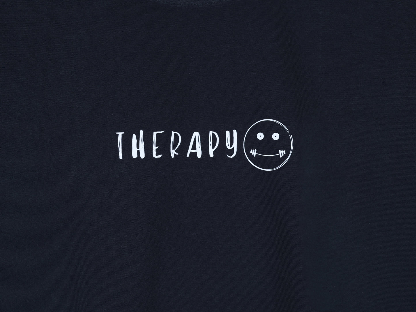 'Therapy' Oversized Dark Navy T-shirt