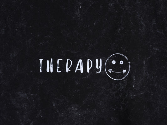 'Therapy' Oversized Acid Wash T-shirt