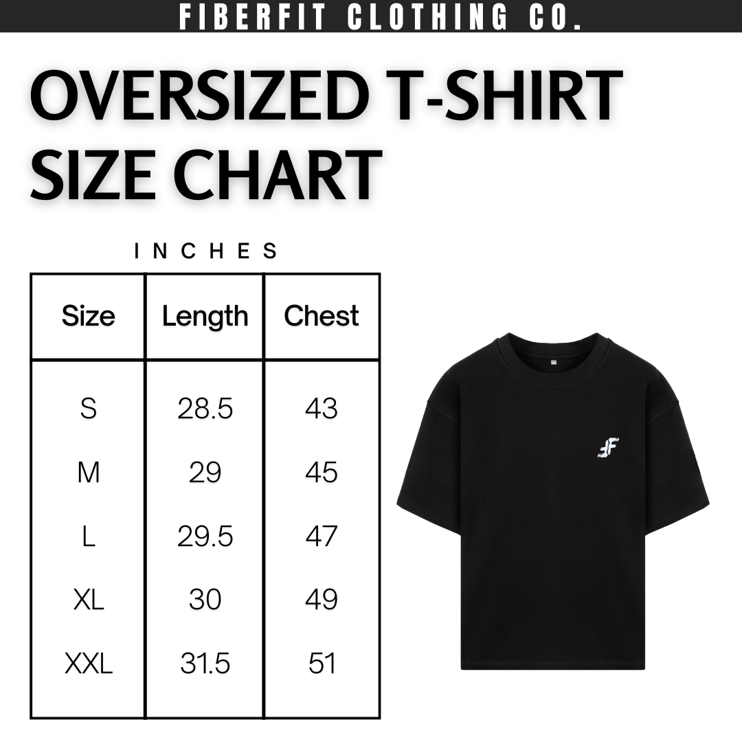 'IronBound' Oversized Black T-shirt