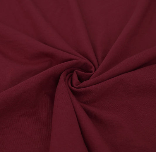 Crimson Maroon Light Oversized Tshirt Cotton Elastane