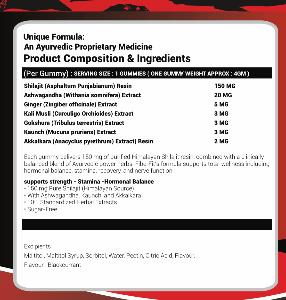 FiberFit Shilajit Gummies – Vegan, Sugar-Free, Natural Energy & Testosterone Support | Diwali Special 1+1 Offer (Limited 1 Week)