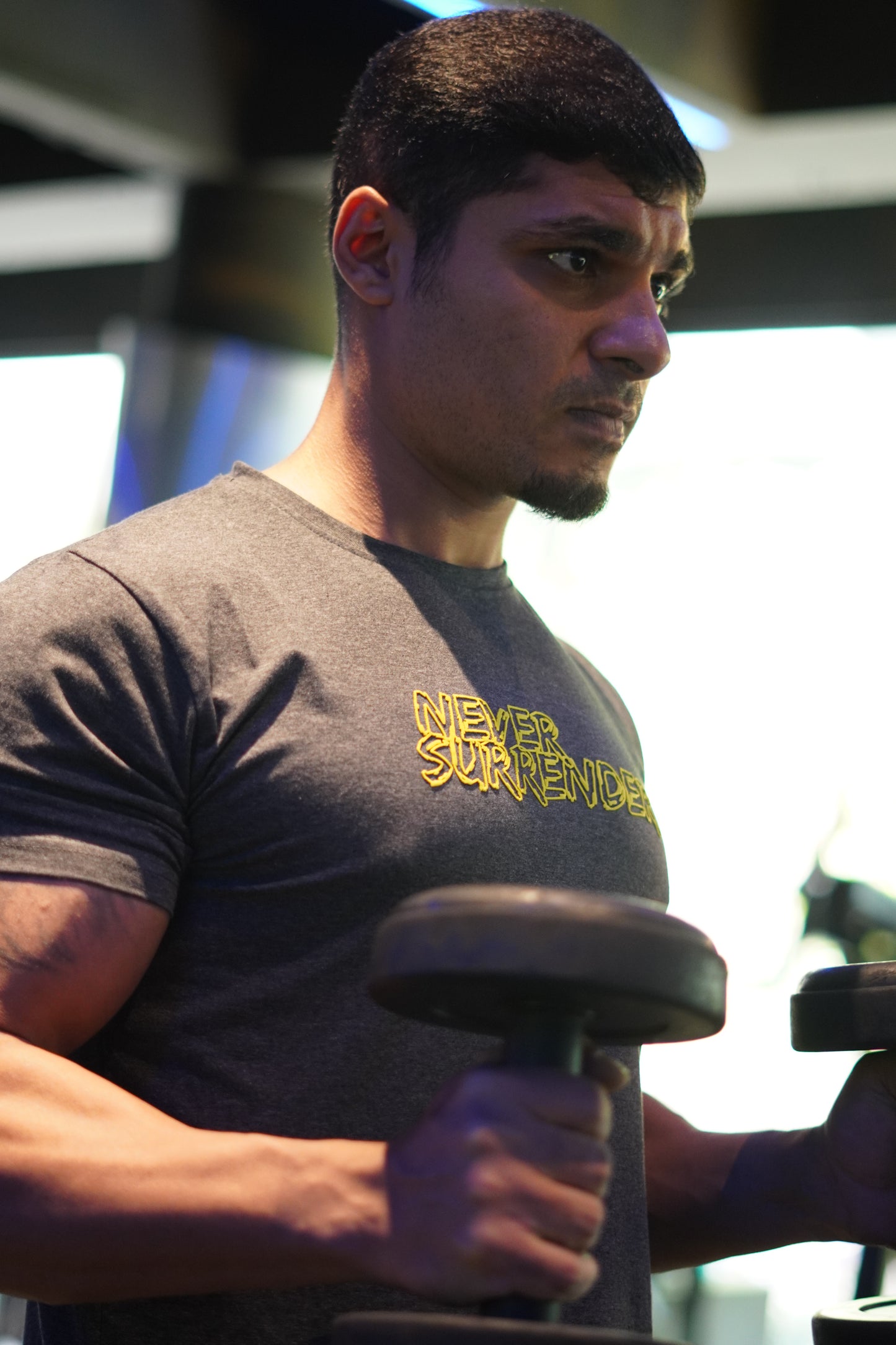 Never Surrender Workout Tee