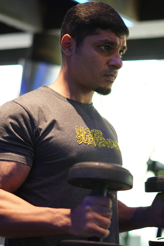 Never Surrender Workout Tee
