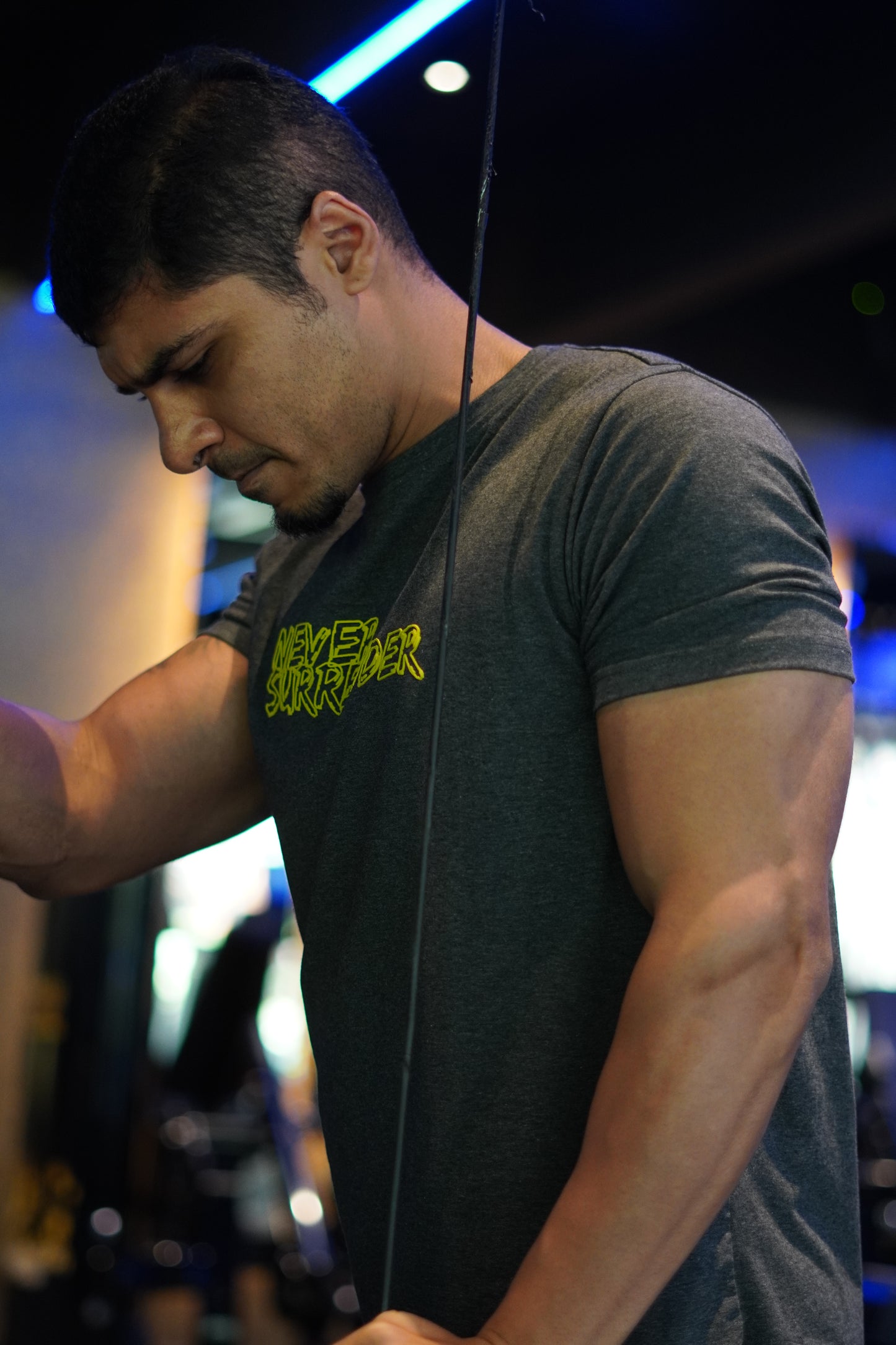 Never Surrender Workout Tee