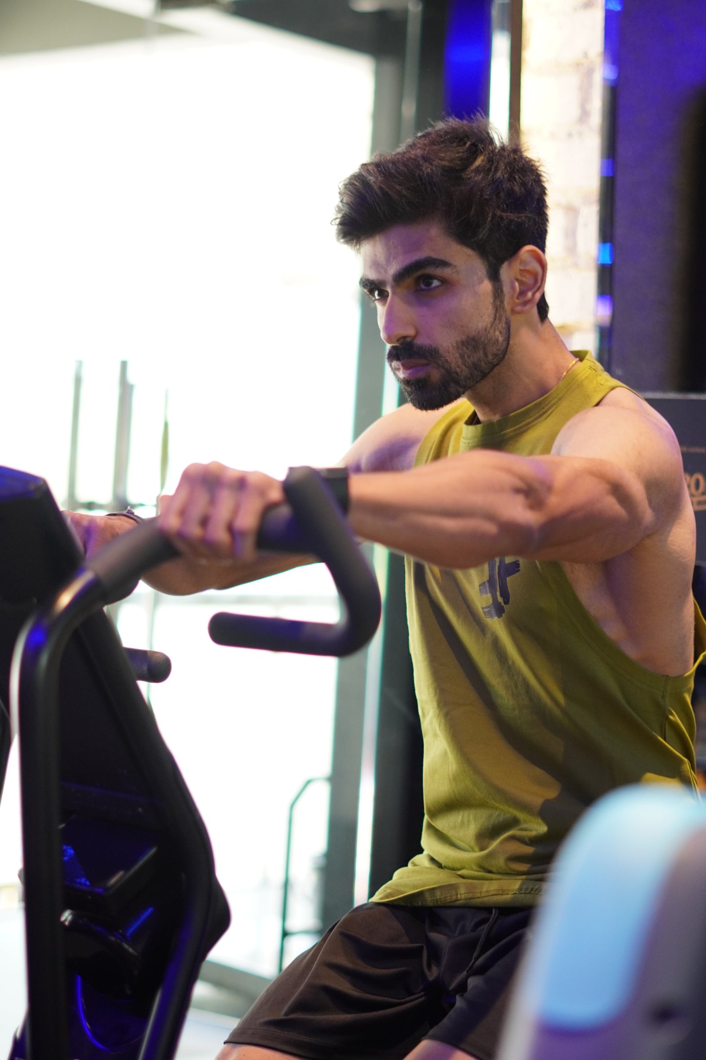 Military Green Drop Cut Tank