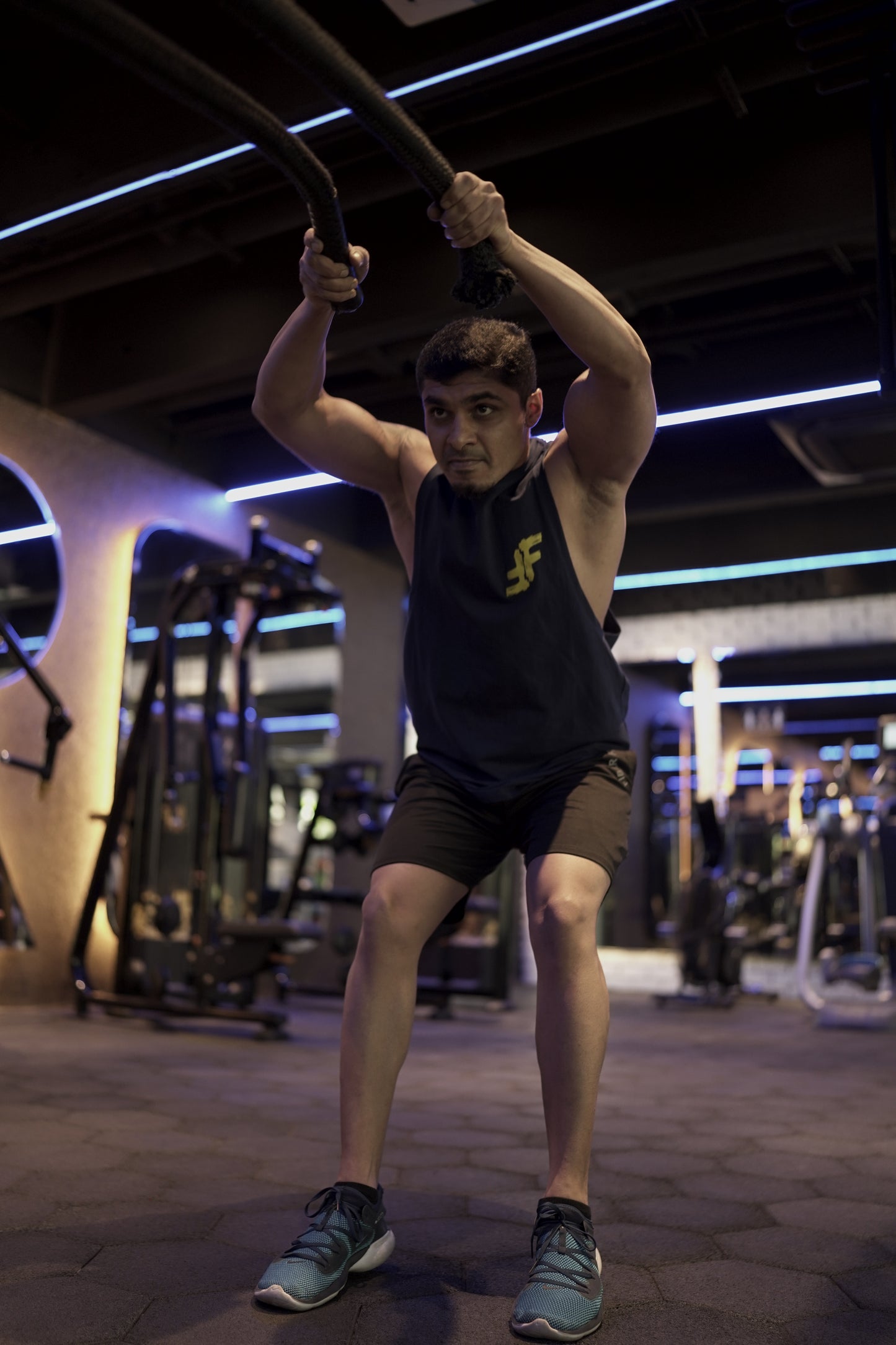 Navy Blue Drop Cut Tank