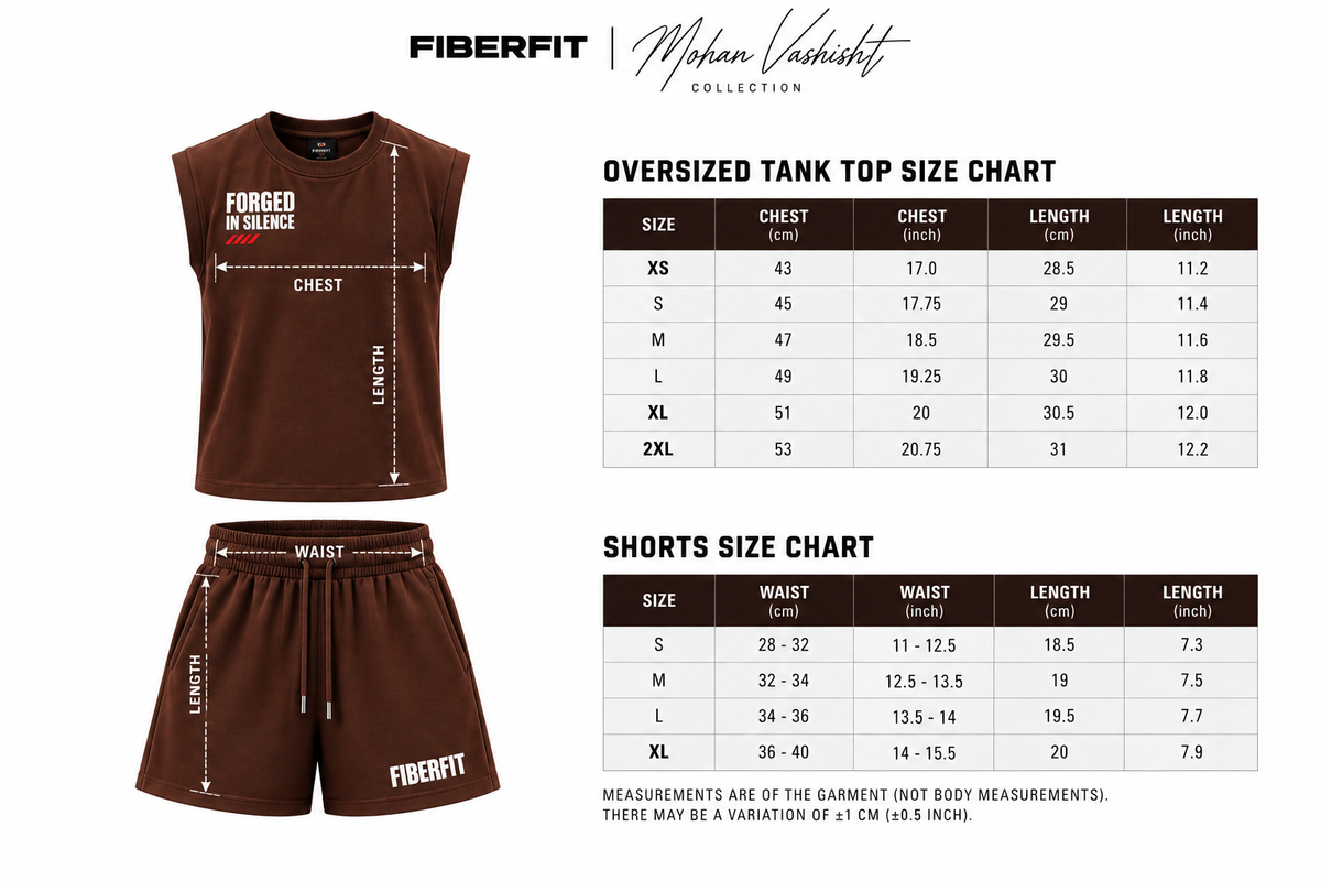 Forged in Silence Sleeveless Coord Set – Chocolate Brown