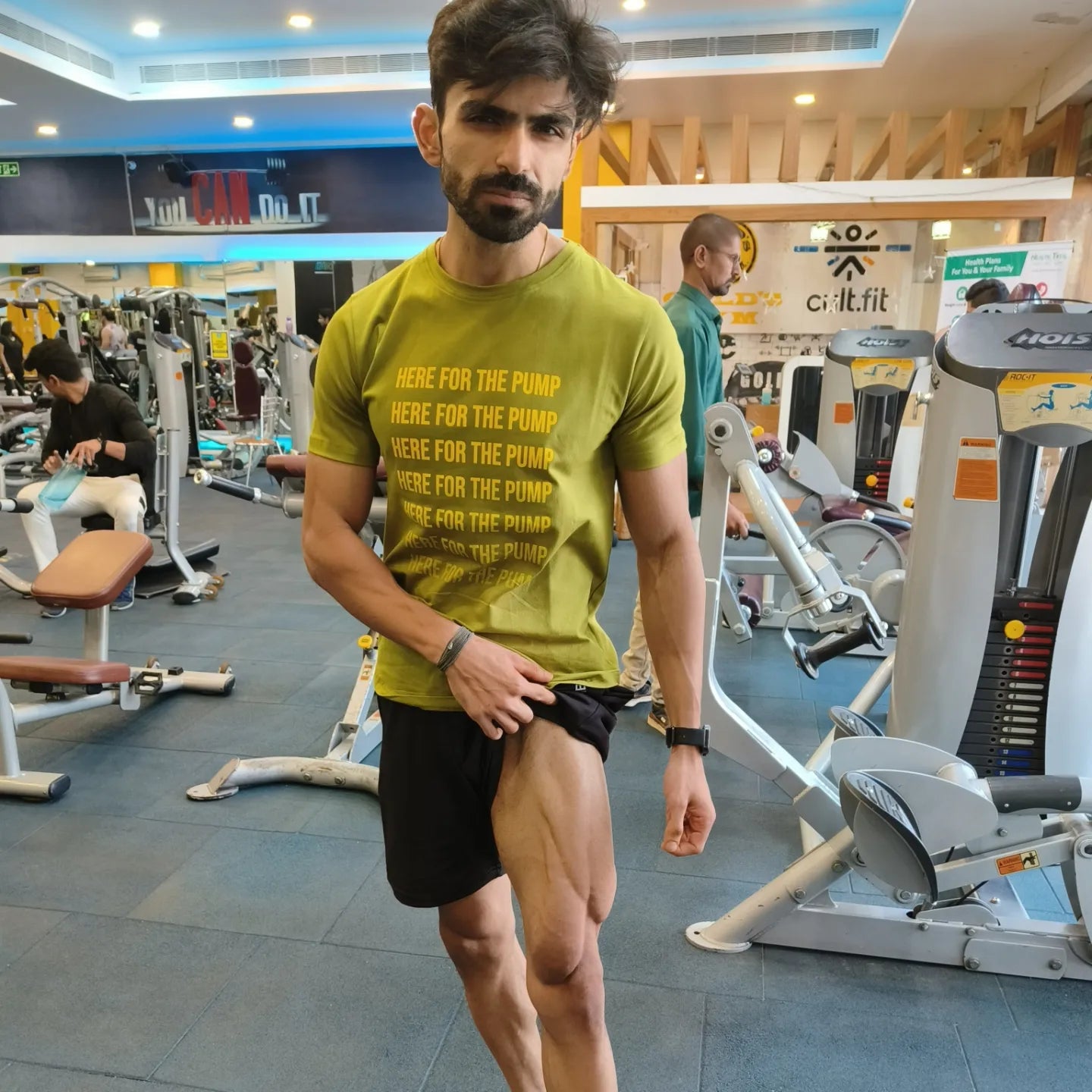 Here For The Pump Workout Tee