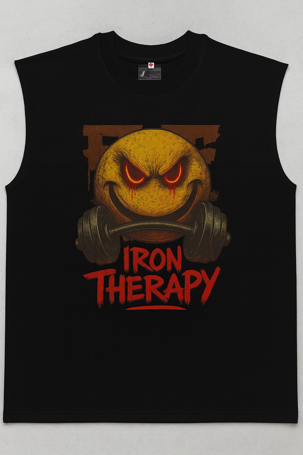 Iron Therapy – French Terry Oversized Cut-Off Tee (FiberFit Original)