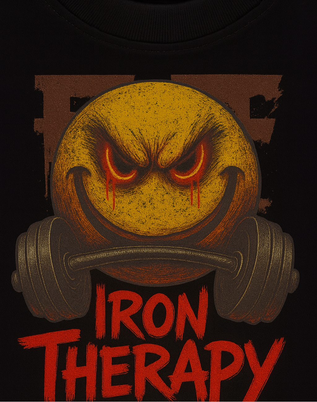 Iron Therapy – French Terry Oversized Cut-Off Tee (FiberFit Original)