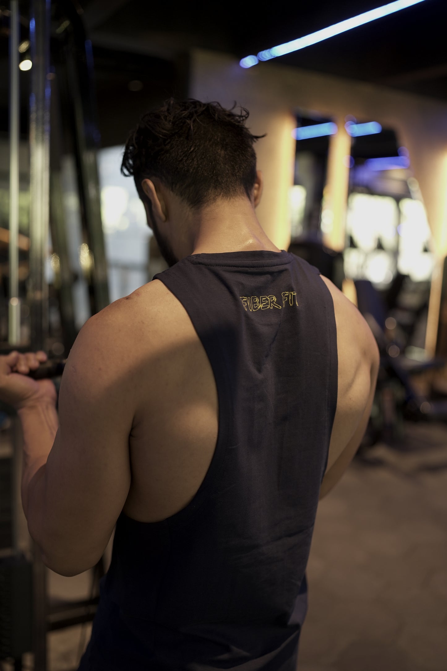 Navy Blue Drop Cut Tank