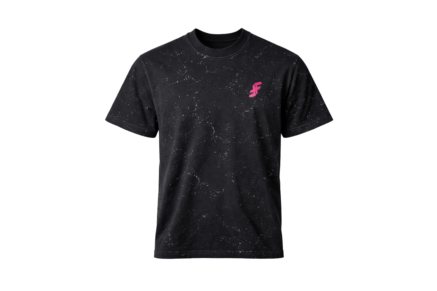 French Terry Acid Wash Oversized T-Shirt