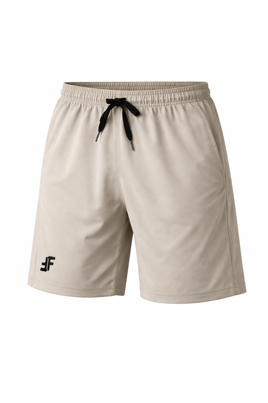 TechVelocity Training Gym Shorts Light Beige